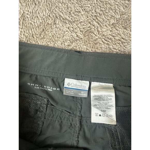 Columbia Womens Silver Ridge Walking Hiking Outdoor Pant Gray Size 10 Regular - Picture 7 of 14